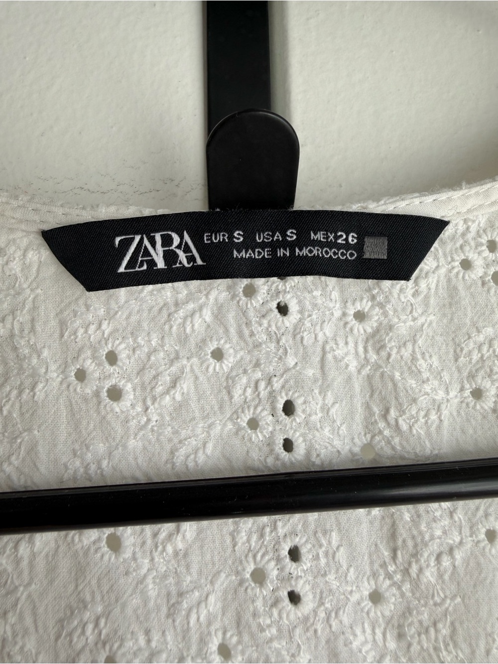 Zara White Eyelet Tiered Maxi Dress - Picture 3 of 5
